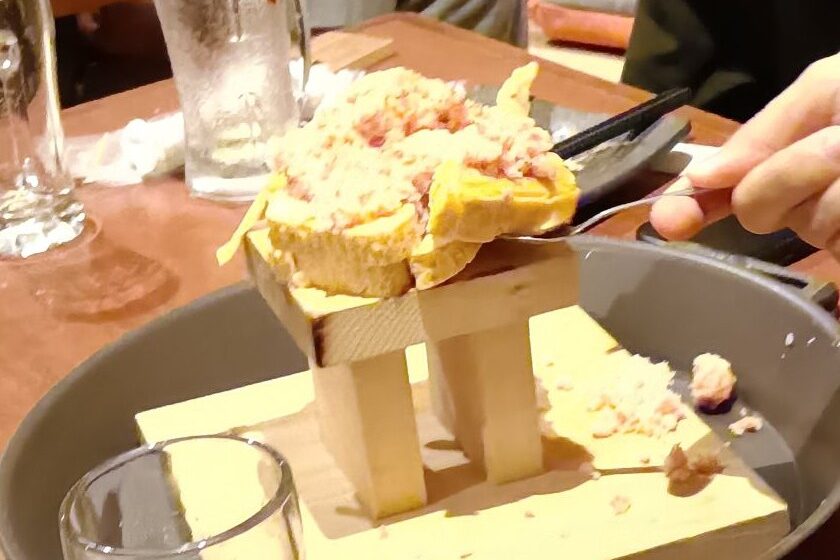 こぼれんばかりのカニ？